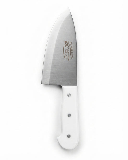 Professional Stainless Steel Utility Knife - White Handle
