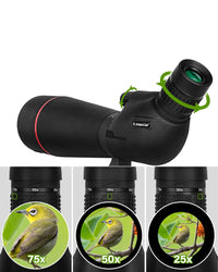 Landview 25-75X80 Zoom Spotting Scope For Outdoor Bird Watching