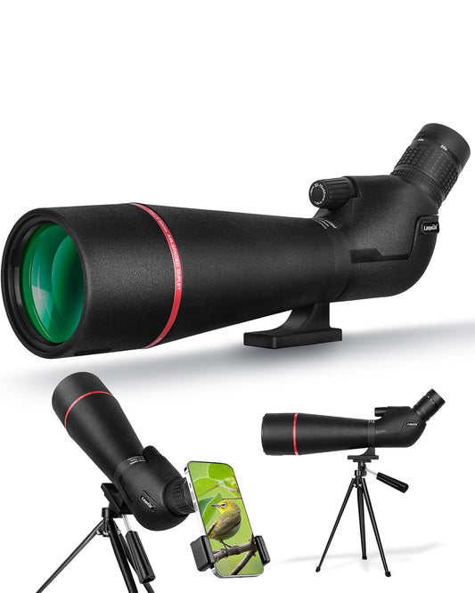 Landview 25-75X80 Zoom Spotting Scope For Outdoor Bird Watching