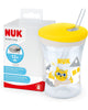 NUK Action Cup Toddler Cup 12+ Months Twist Close Soft Drinking Straw BPA-Free 230ml