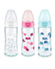 NUK FC Bottle TEMPERATURE CONTROL SILICONE GLASS 0-6m 240 ml