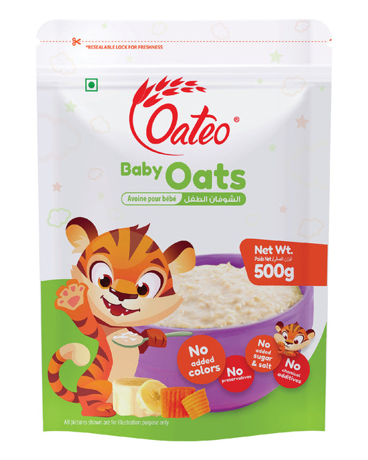 Oateo Baby Oats 500 gms Zip Lock Pouch