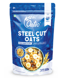 Oateo Steel Cut Oats 500 gms ziplock