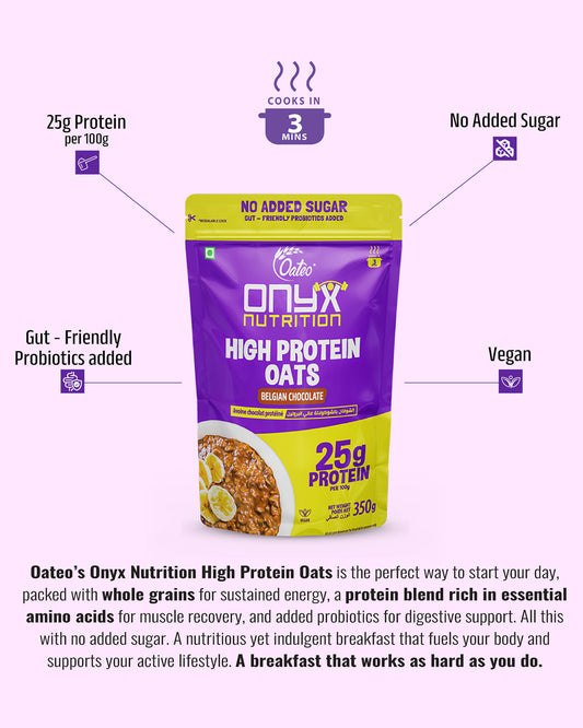 High Protein Oats Stand Up Pouch - 350 gms