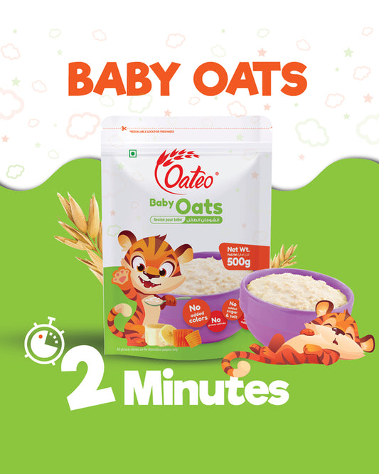 Oateo Baby Oats 500 gms Zip Lock Pouch