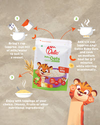 Oateo Baby Oats 500 gms Zip Lock Pouch