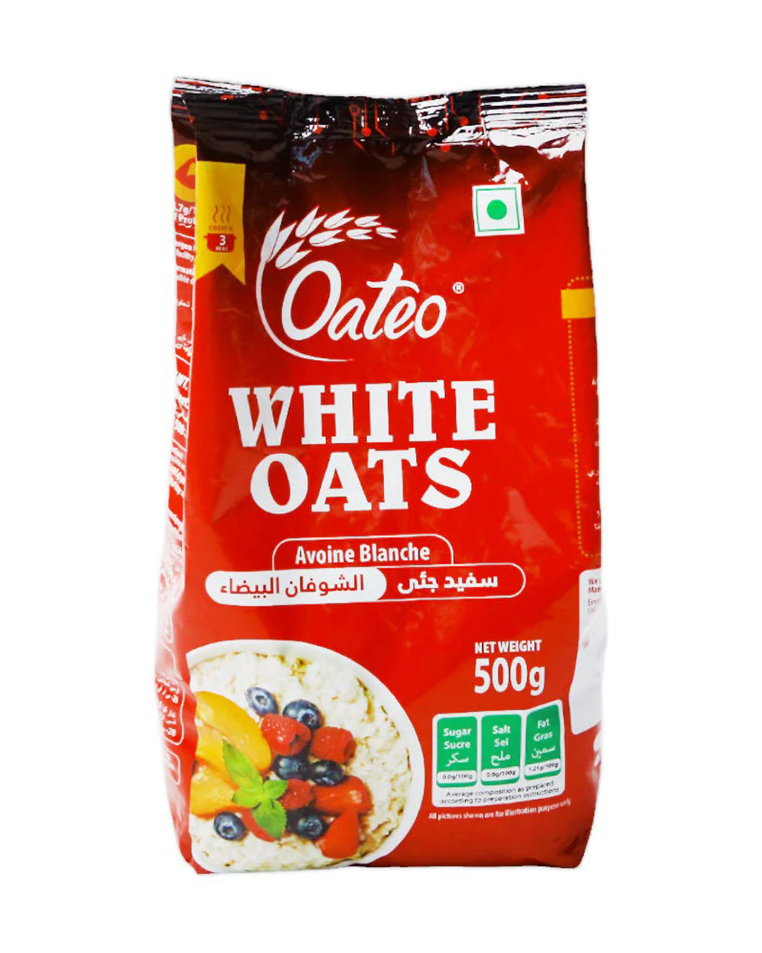 Oateo INSTANT OATS 500 Gms Pouch