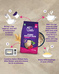 Oateo Rolled Oats 500 gms Pouch