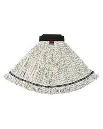 compare product Rubbermaid Commercial Large Mop Fabric - Maximizer™ Blend Mop White