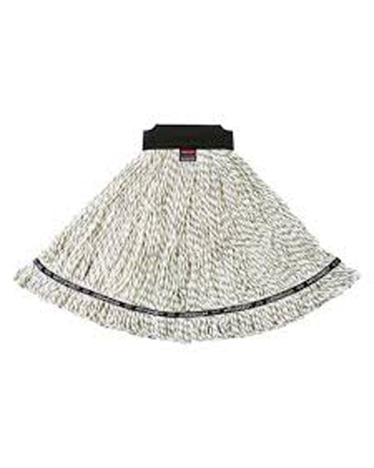 Rubbermaid Commercial Large Mop Fabric - Maximizer™ Blend Mop White