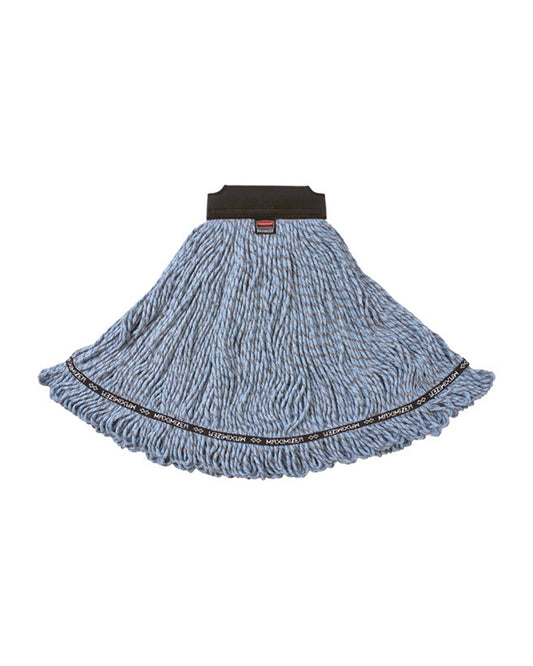 Rubbermaid Commercial Maximizer™ Large Blend Wet Mop, Universal Headband, Blue