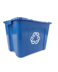 Rubbermaid Commercial Recycling Box 14 Gal Blue