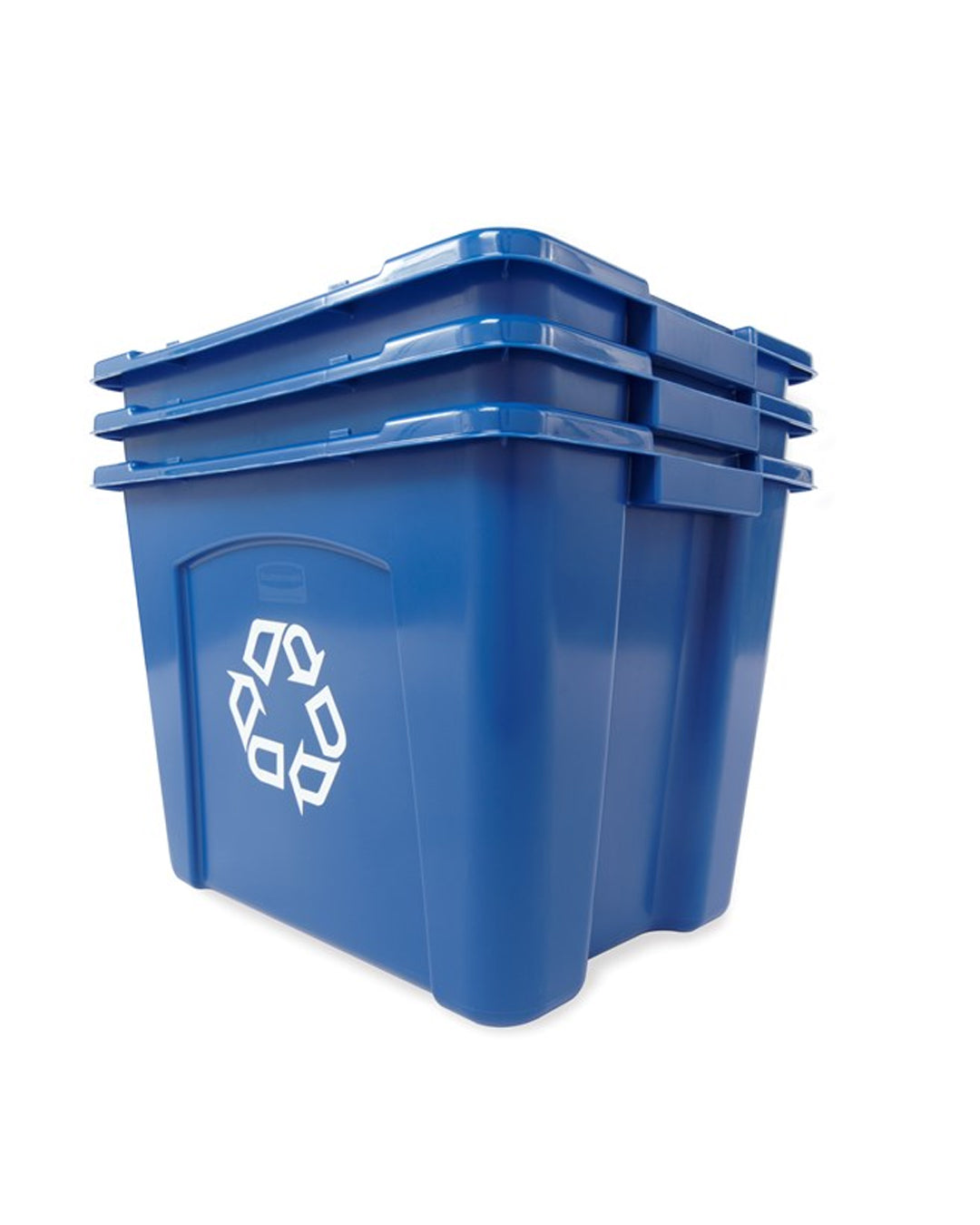 Rubbermaid Commercial Recycling Box 14 Gal Blue