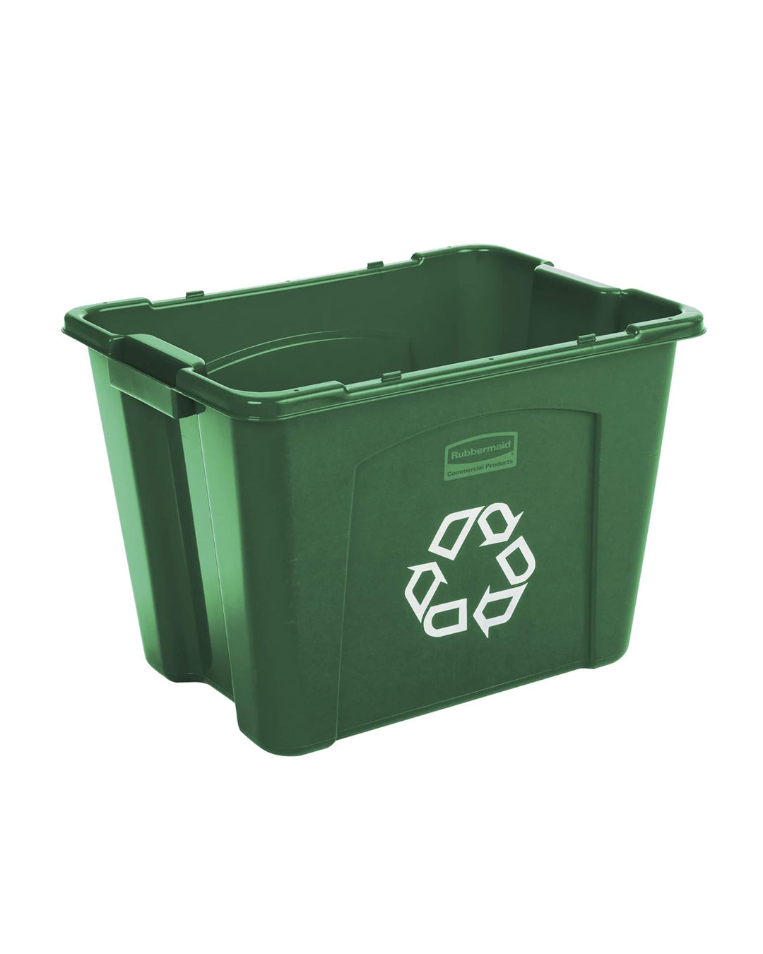 Rubbermaid Commercial Recycling Box 14 Gal Green