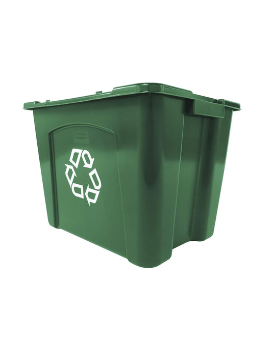 Rubbermaid Commercial Recycling Box 14 Gal Green