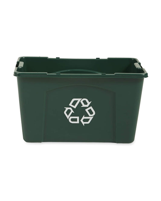 Rubbermaid Commercial Recycling Box 18 Gal Green