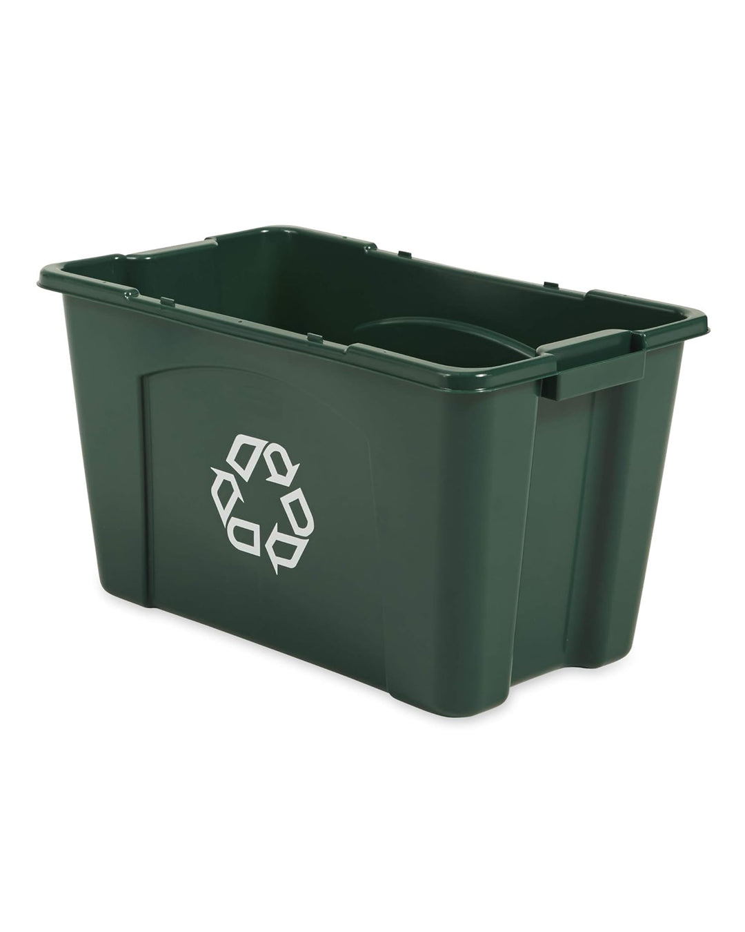 Rubbermaid Commercial Recycling Box 18 Gal Green