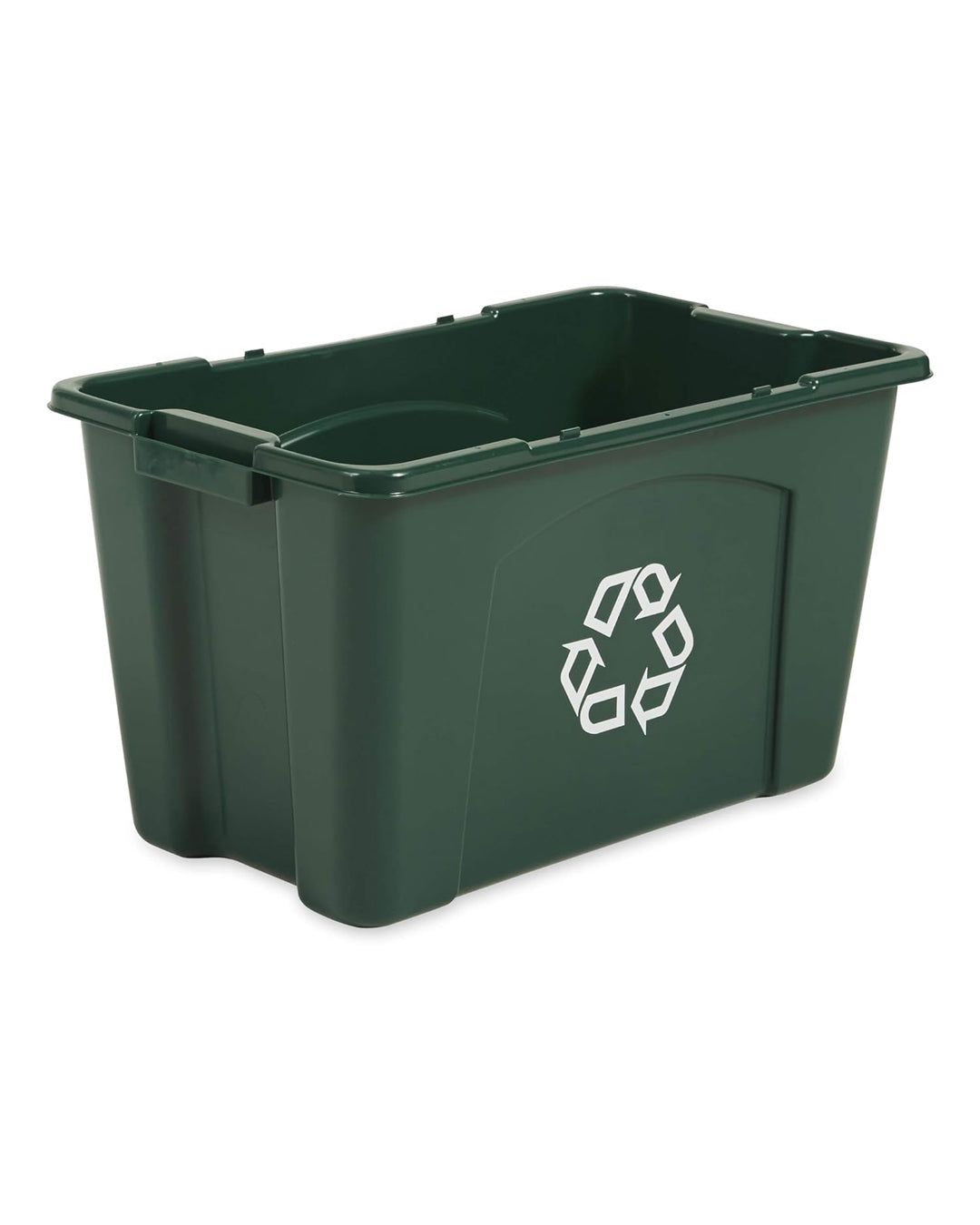 Rubbermaid Commercial Recycling Box 18 Gal Green