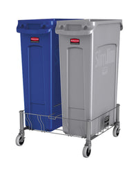 Rubbermaid Commercial Slim Jim® Double Stainless-Steel Dolly