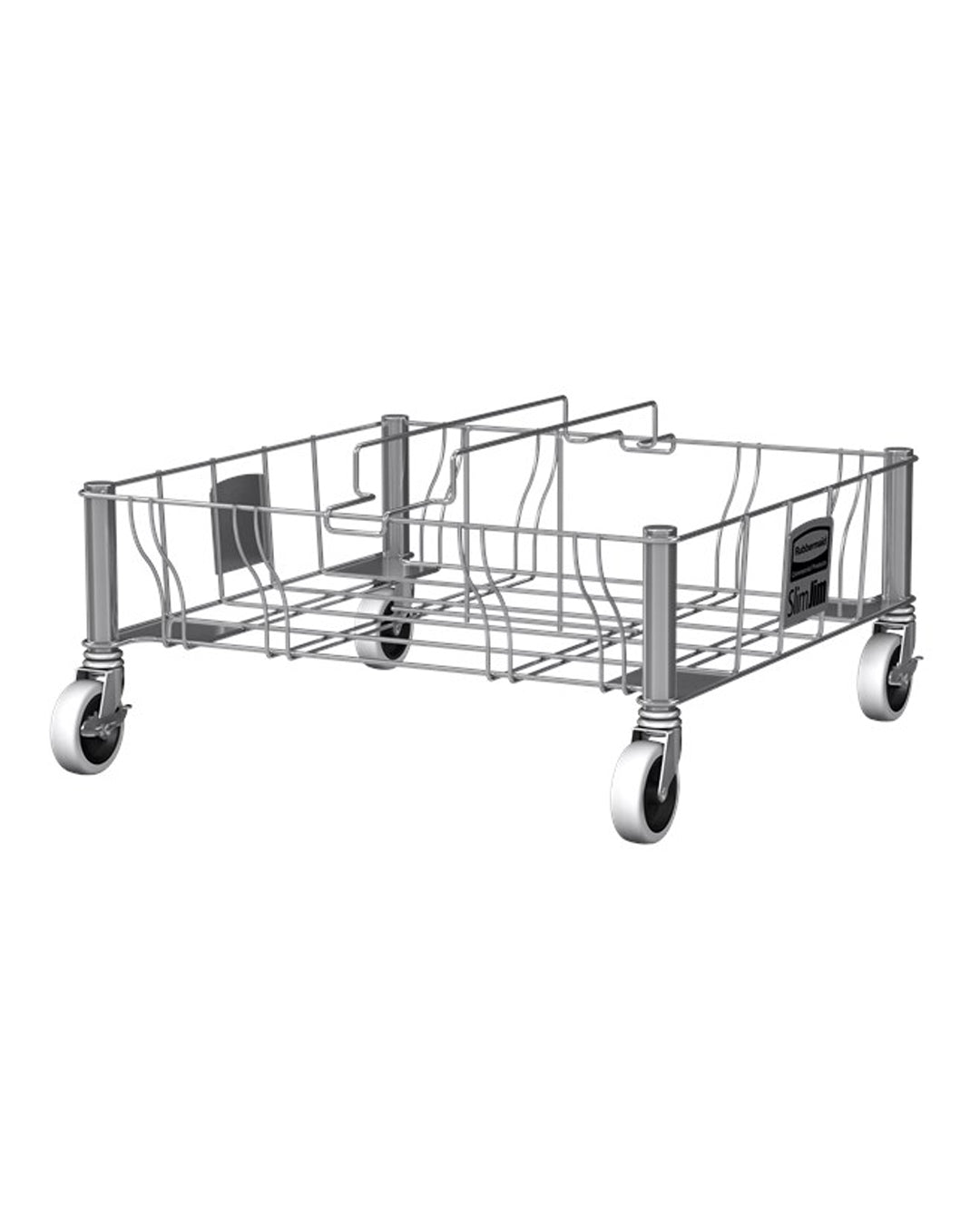 Rubbermaid Commercial Slim Jim® Double Stainless-Steel Dolly