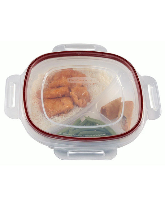 Rubbermaid Divided Lock-Its Food-Storage Container