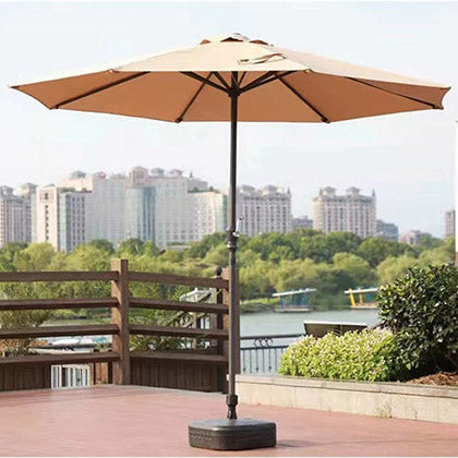 Garden Umbrella 9ft – UV Protected Patio Umbrella with Heavy Concrete Base