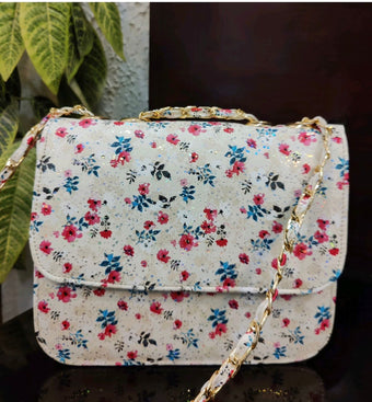 compare product Blossom Charm Floral Chain Crossbody Bag