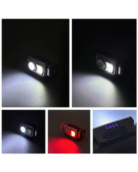 Rechargeable LED Headlamp With 5LED + COB Light | Type-C Charging Outdoor Head Torch