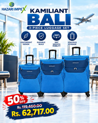 compare product Kamiliant Bali 3-Piece Hardside Luggage Set (55/69/79 cm)