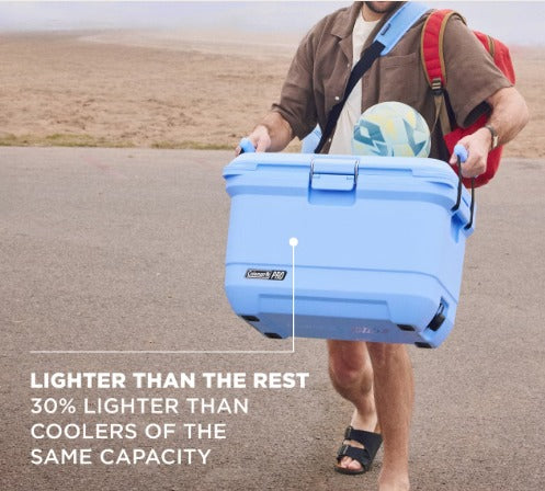 Coleman Pro 45 Quart Cooler Box – 43L Heavy-Duty Camping Ice Chest