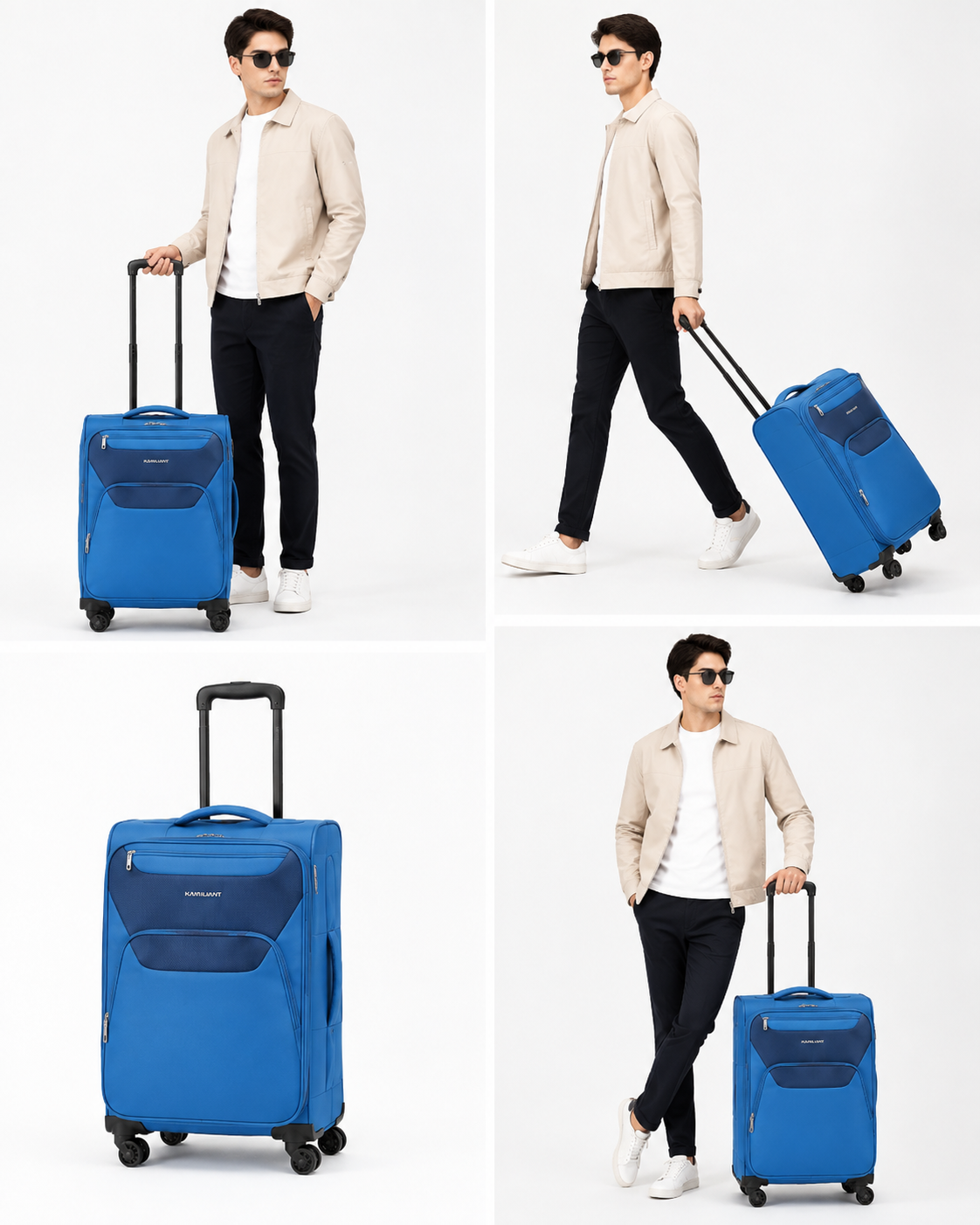 Kamiliant Bali CLX Small Cabin Suitcase (56cm) – Lightweight Carry-On Luggage with Spinner Wheels