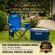 Coleman Combo – Quad Camping Chair with 4-Can Cooler + 70 Quart Xtreme Ice Box