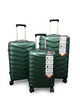 TRAVELIGE Velocity 3-Piece Luggage Set – Emerald Green | 55cm, 68cm & 79cm