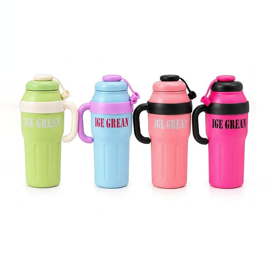 Fashion Minimalist Cup – 1100ml Insulated Tumbler with Straw