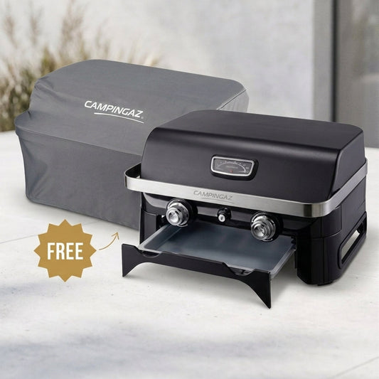 Campingaz Attitude 2100 LX Gas BBQ Grill + FREE Premium BBQ Cover | 2-Burner 5kW Grill
