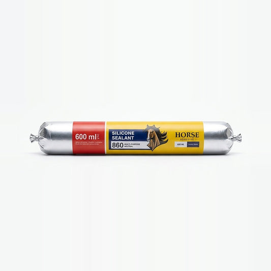Horse 860 Neutral Silicone Sealant (600ml Sausage Pack)