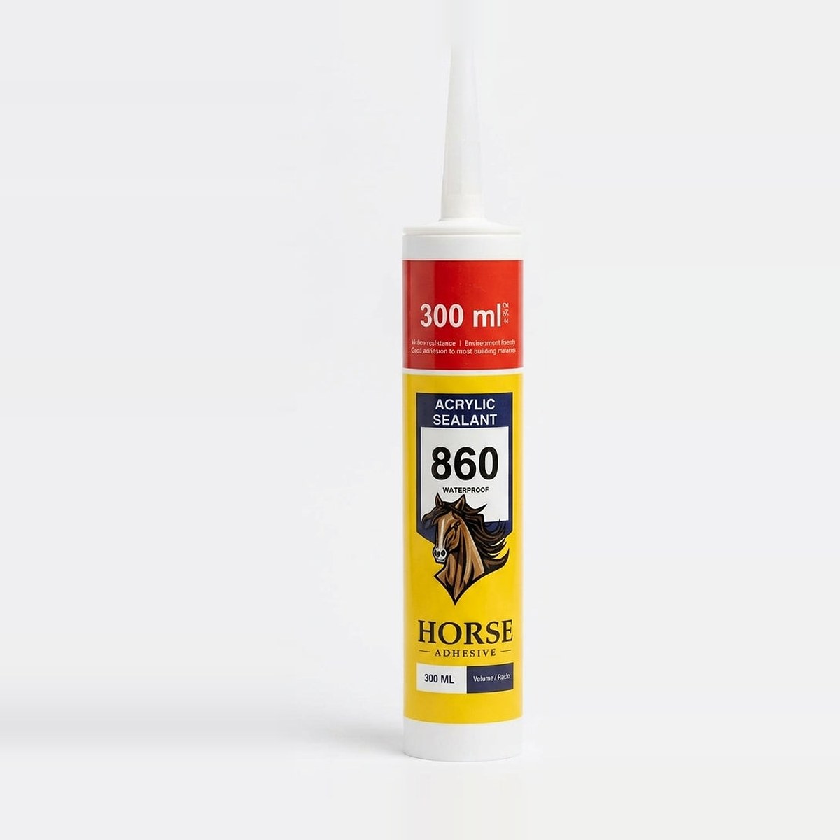 Horse 860 Waterproof Acrylic Sealant & Adhesive (300ml)