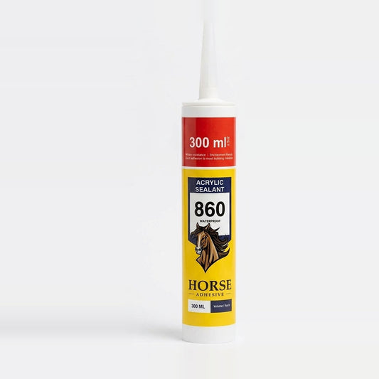 Horse 860 Waterproof Acrylic Sealant & Adhesive (300ml)