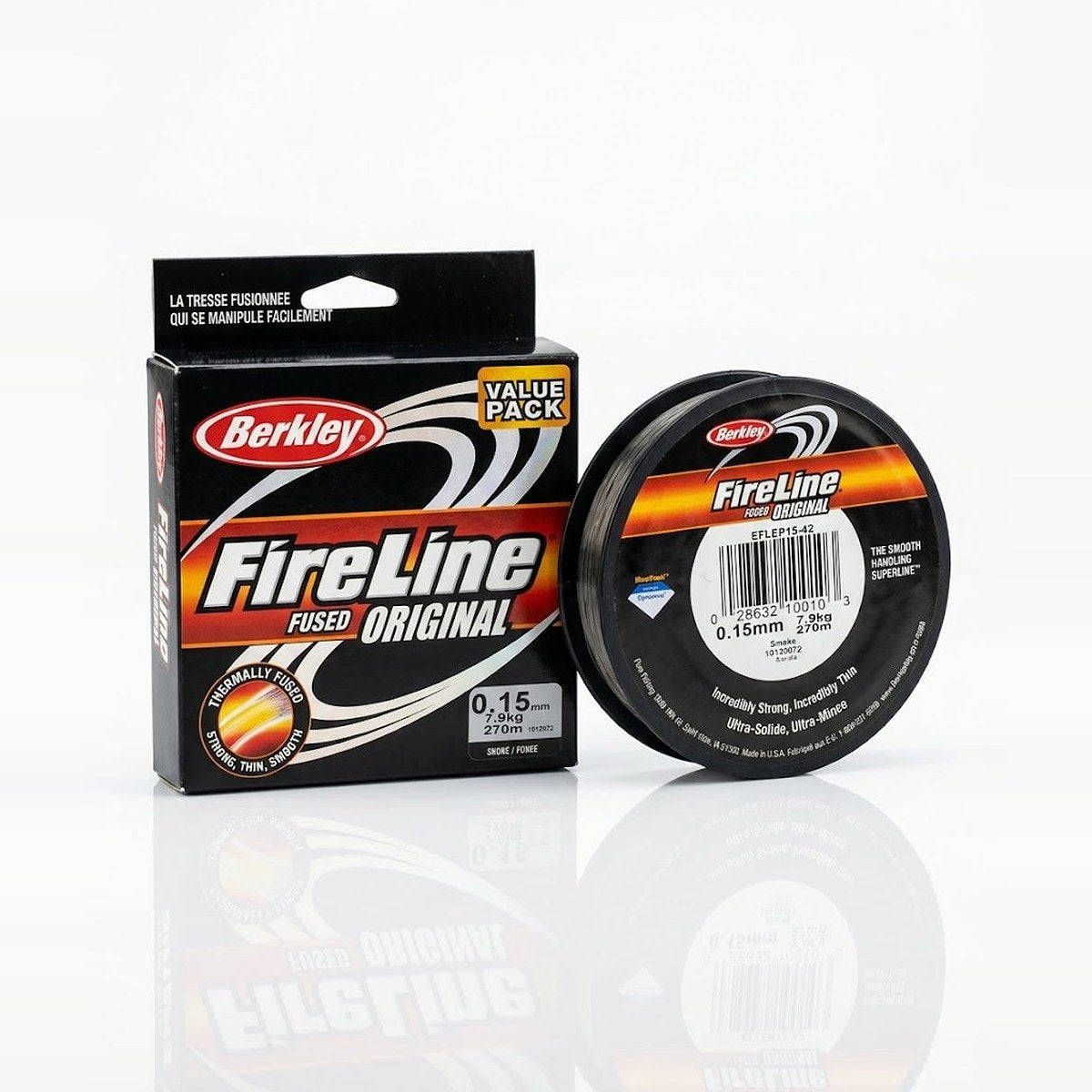 Berkley FireLine Fused Original Fishing Line – 0.12mm, 6.8kg (110m) Smoke