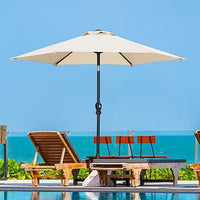 Garden Umbrella 9ft – UV Protected Patio Umbrella | Heavy Concrete Base