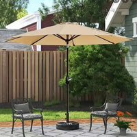 Garden Umbrella 9ft – UV Protected Patio Umbrella | Heavy Concrete Base