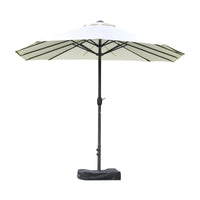 Garden Umbrella 9ft – UV Protected Patio Umbrella | Heavy Concrete Base