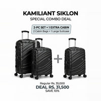 Kamiliant Siklon Luggage Combo – 2 Pc Set + Extra Cabin Bag | Save 10% (Limited Stock)