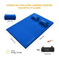 KingCamp Double Camp Pad – Self-Inflating Double Sleeping Mat