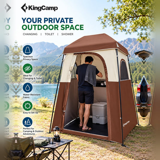 KingCamp Changing/Toilet Tent – Portable Camping Privacy Shelter