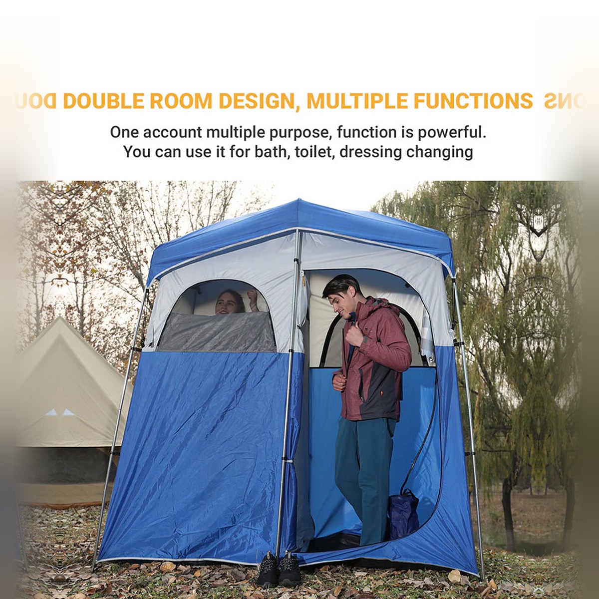 KingCamp Double Shower Tent