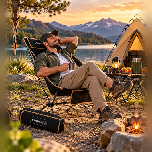 KingCamp High Sling Chair – Portable Camping Chair