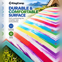 KingCamp Classic Rainbow Mat KM9008 – Colourful Camping Sleeping Mat