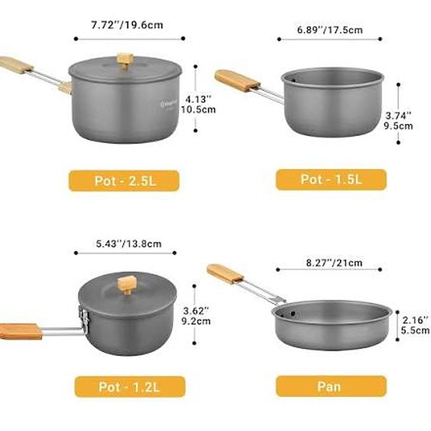 KingCamp Camping Cookware set KA2126