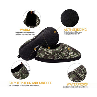 compare product KingCamp Warm Camping Slippers (S, M, L, XL)